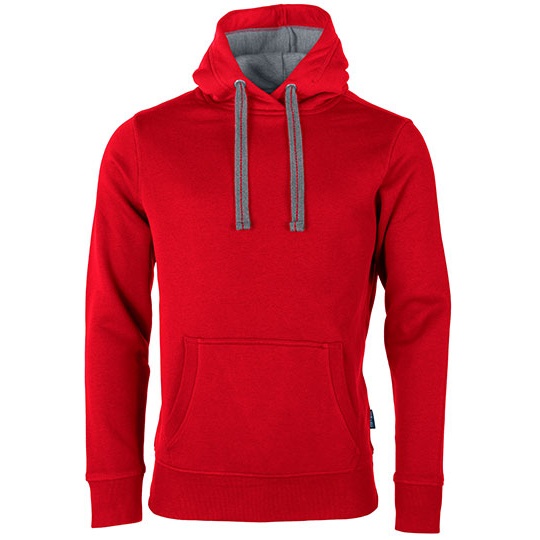 Bluza Unisex Z Kapturem Miekka Szczotkowana HRM900 - Red