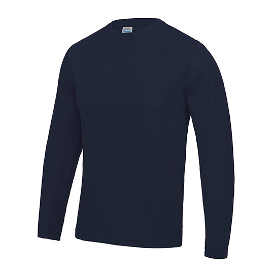 Koszulka Sportowa Dlugi Rekaw Odprowadzajaca Wilgoc Ochrona UV JC002 - French Navy