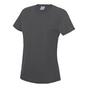 T-shirt Damski Slim Szybkoschnący Poliester JC005 - Charcoal (Solid)
