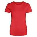 T-shirt Damski Slim Szybkoschnący Poliester JC005 - Fire Red