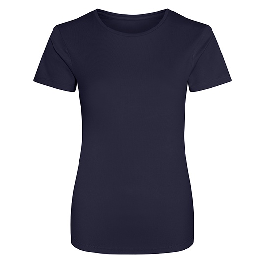 Damski t-shirt sportowy slim JC005 - French Navy