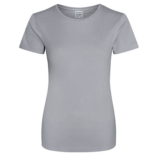 T-shirt Damski Slim Szybkoschnacy Poliester JC005 - Heather Grey (Solid)
