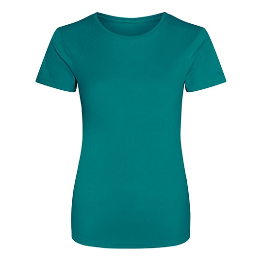 T-shirt Damski Slim Szybkoschnacy Poliester JC005 - Jade