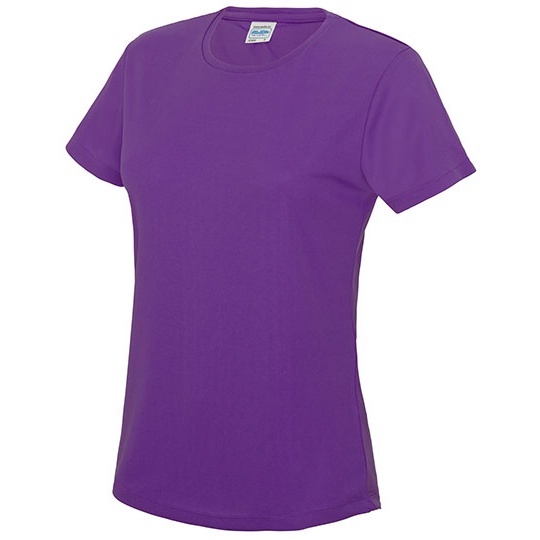 T-shirt Damski Slim Szybkoschnacy Poliester JC005 - Magenta Magic