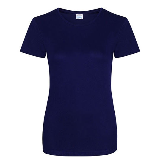 T-shirt Damski Slim Szybkoschnacy Poliester JC005 - Oxford Navy