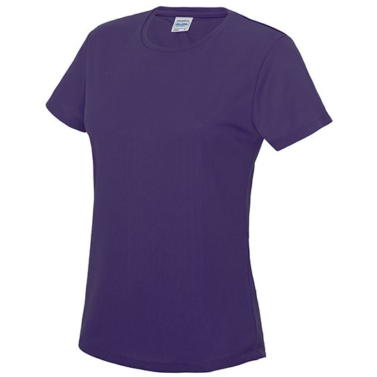 T-shirt Damski Slim Szybkoschnacy Poliester JC005 - Purple