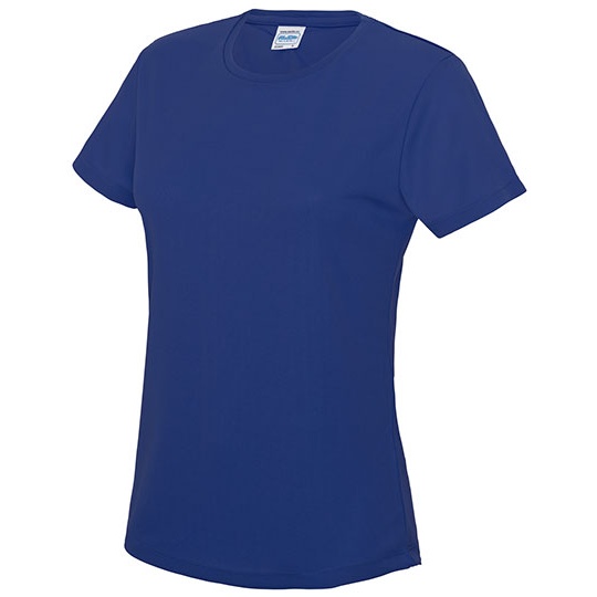 T-shirt Damski Slim Szybkoschnacy Poliester JC005 - Royal Blue