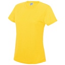 T-shirt Damski Slim Szybkoschnący Poliester JC005 - Sun Yellow