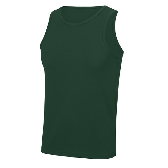 Lekki bezrękawnik sportowy Slim JC007 - Bottle Green