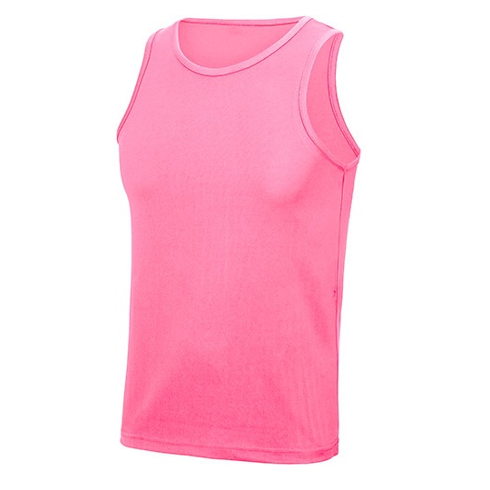 Lekki bezrękawnik sportowy Slim JC007 - Electric Pink