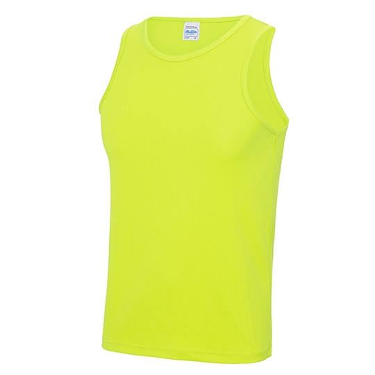 Bezrękawnik Męski Slim Szybkoschnący JC007 - Electric Yellow