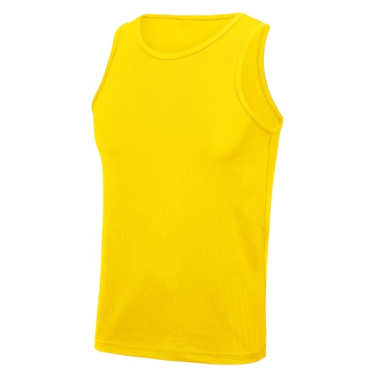 Bezrekawnik Meski Slim Szybkoschnacy JC007 - Sun Yellow
