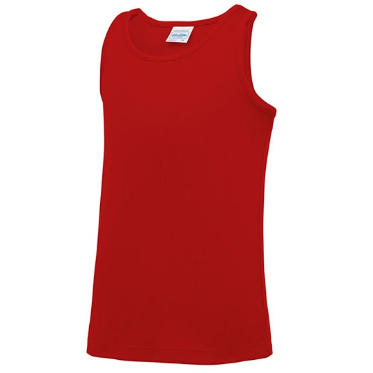 Koszulka Sportowa Dziecięca Standardowa Szybkoschnąca Neoteric JC007J - Fire Red