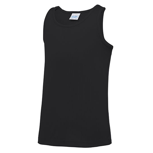 Koszulka sportowa dziecięca bez rękawów JC007J - Jet Black
