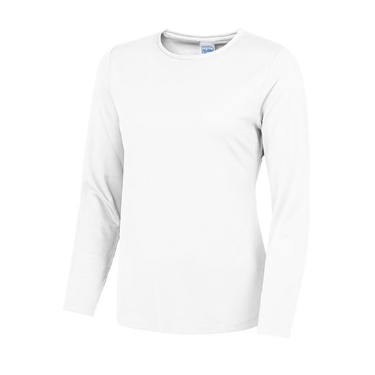 Koszulka Damska Klasyczna Poliester Szybkoschnaca JC012 - Arctic White
