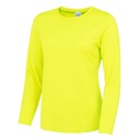 Koszulka Damska Klasyczna Poliester Szybkoschnąca JC012 - Electric Yellow