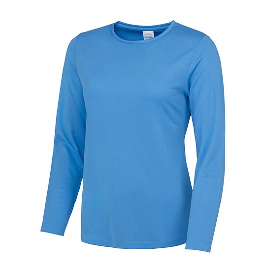 Koszulka Damska Klasyczna Poliester Szybkoschnaca JC012 - Sapphire Blue