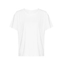 Damski T-shirt z otwartym tylem JC013 - Arctic White