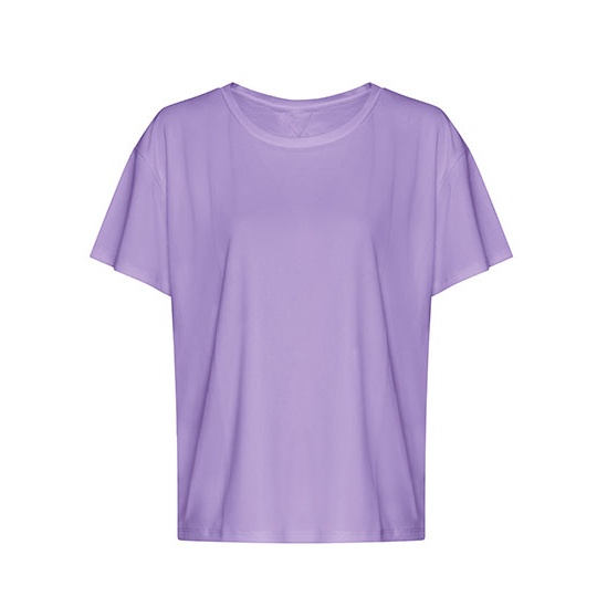 Damski T-shirt z otwartym tylem JC013 - Digital Lavender