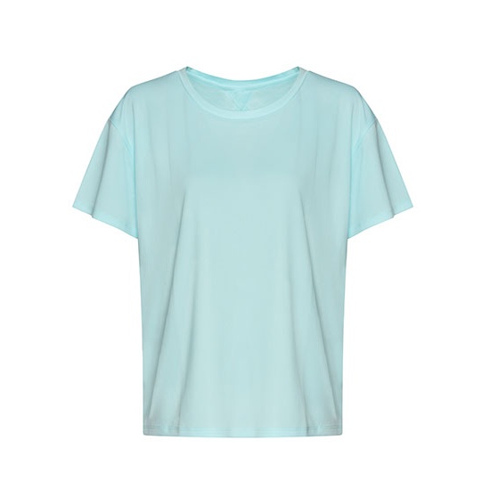 Damski T-shirt z otwartym tylem JC013 - Mint