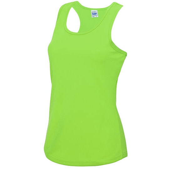 Top Damski Slim Odprowadzajacy Wilgoc JC015 - Electric Green
