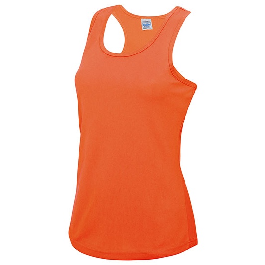 Top Damski Slim Odprowadzający Wilgoć JC015 - Electric Orange