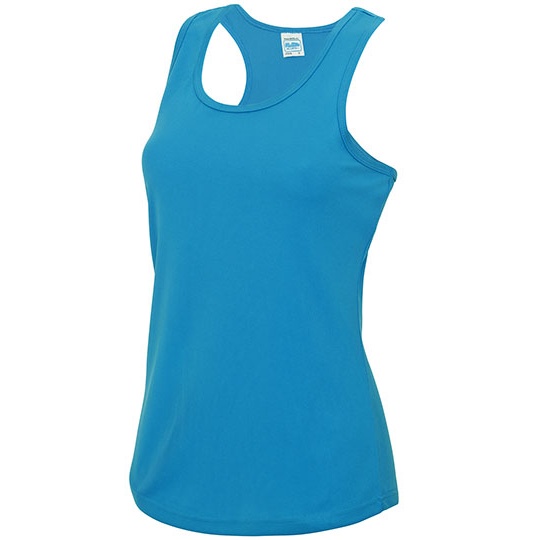 Top Damski Slim Odprowadzajacy Wilgoc JC015 - Sapphire Blue