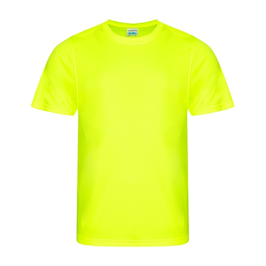 Koszulka Klasyczna Poliester Szybkoschnąca JC020 - Electric Yellow