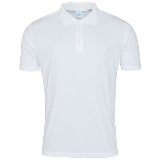 Koszulka Polo Męska Odprowadzająca Wilgoć JC021 - Arctic White