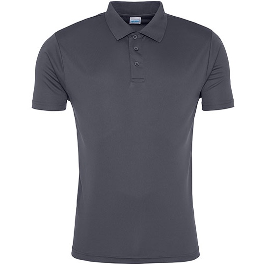 Koszulka Polo Meska Odprowadzajaca Wilgoc JC021 - Charcoal (Solid)