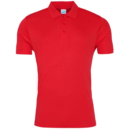 Koszulka Polo Meska Odprowadzajaca Wilgoc JC021 - Fire Red