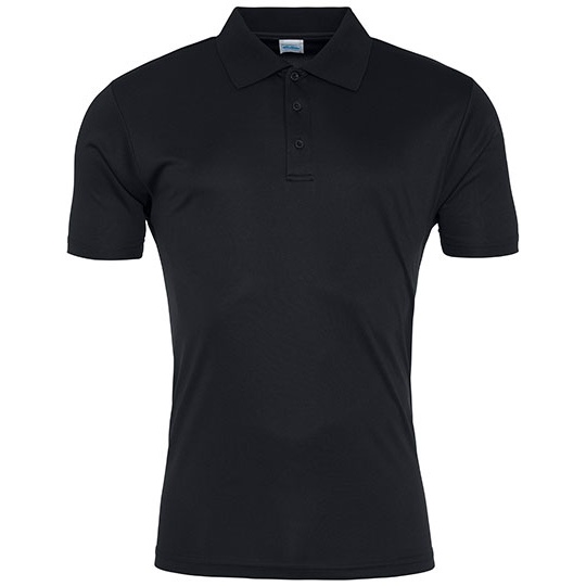 Koszulka Polo Męska Odprowadzająca Wilgoć JC021 - Jet Black