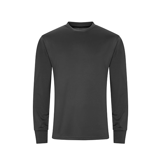 Koszulka Sportowa Dlugi Rekaw Oversize Szybkoschnaca JC023 - Charcoal (Solid)