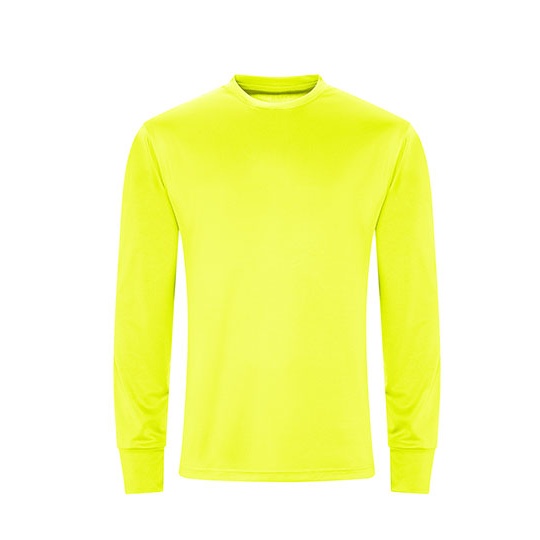 Koszulka Sportowa Dlugi Rekaw Oversize Szybkoschnaca JC023 - Electric Yellow