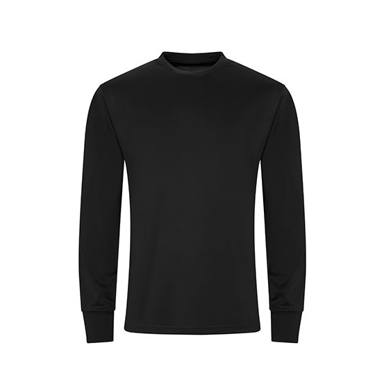 Koszulka Sportowa Dlugi Rekaw Oversize Szybkoschnaca JC023 - Jet Black