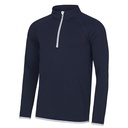 Bluza Męska Sportowa 1 2 Zip JC031 - French Navy & Arctic White