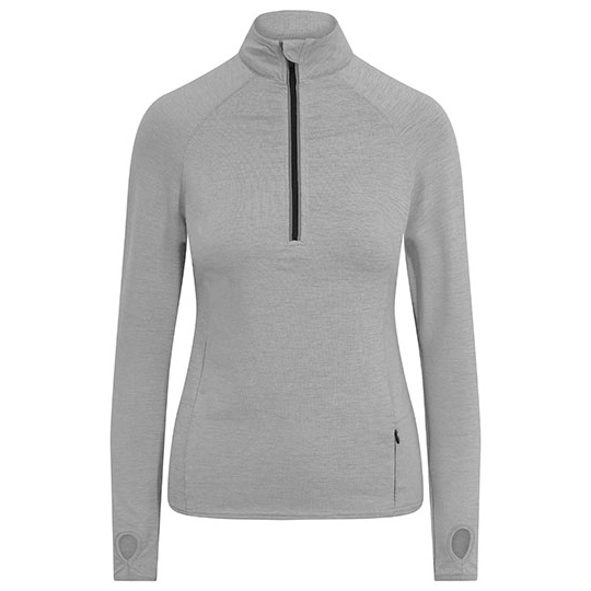 Bluza Damska Slim Odprowadzajaca Wilgoc JC035 - Silver Grey