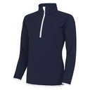 Bluza Sportowa Damska Slim Fit Odprowadzajaca Wilgoc JC036 - French Navy & Arctic White
