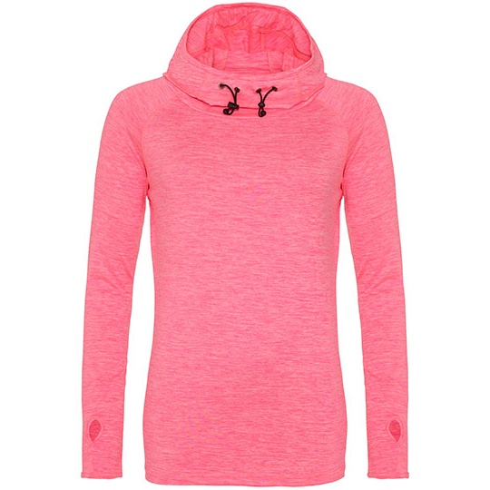 Bluza Damska Slim Fit Szybkoschnaca JC038 - Electric Pink Melange