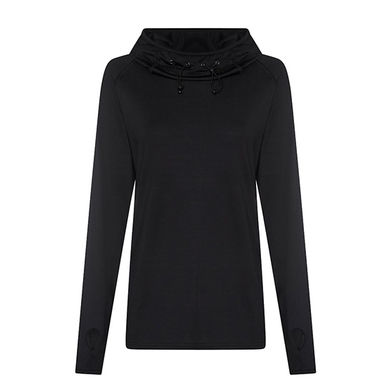 Bluza Damska Slim Fit Szybkoschnaca JC038 - Jet Black