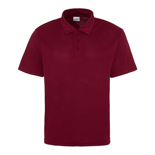 Koszulka Polo Klasyczna Szybkoschnaca Poliestrowa JC040 - Burgundy