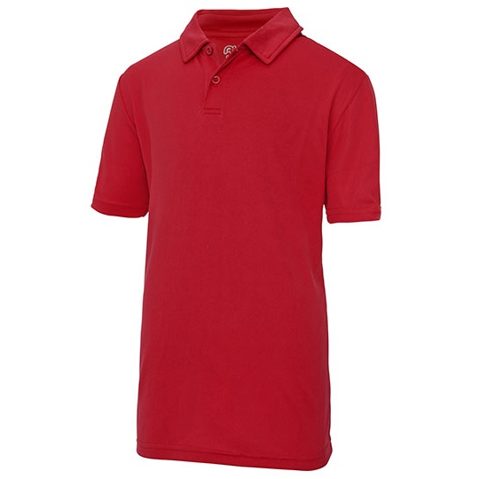 Dziecięce polo sportowe JC040J - Fire Red