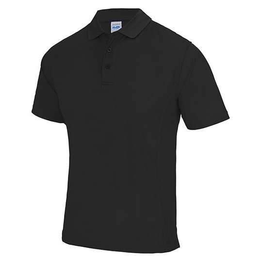 Polo Meskie Klasyczne Oddychajace Poliester JC041 - Jet Black