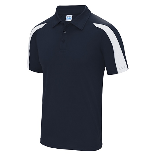 Koszulka Polo Klasyczna Odprowadzajaca Wilgoc JC043 - French Navy & Arctic White