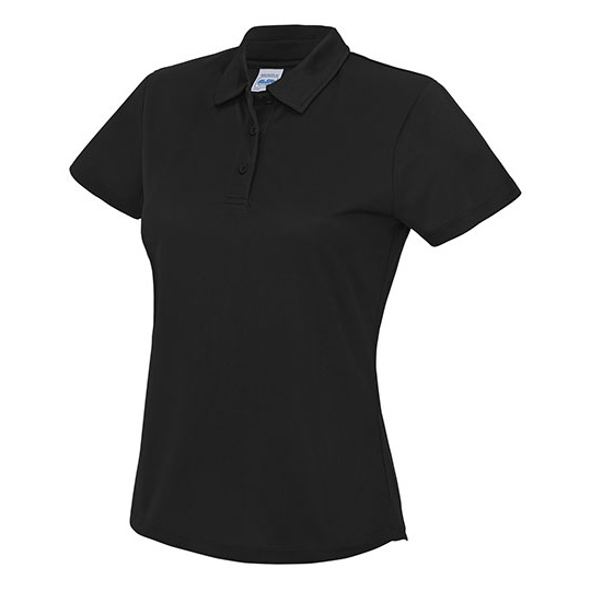 Damskie polo sportowe JC045 - Jet Black