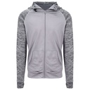 Bluza Męska Slim Fit Odprowadzajaca Wilgoc JC057 - Grey & Grey Melange