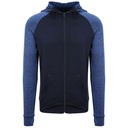 Bluza Męska Slim Fit Odprowadzajaca Wilgoc JC057 - Navy & Navy Melange