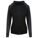 Bluza Damska Slim Odprowadzajaca Wilgoc JC058 - Black & Black Slate Melange