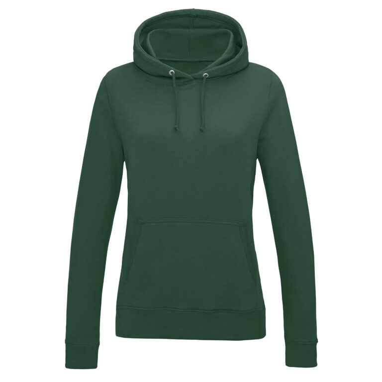 Bluza Damska Klasyczna Czesana Bawełniana JH001F - Bottle Green
