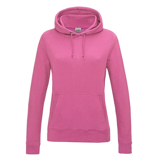 Bluza Damska Klasyczna Czesana Bawelniana JH001F - Candyfloss Pink